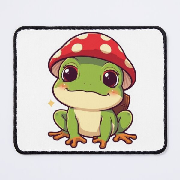 Item preview, Cute Mushroom Frog Kawaii Sticker | Adorable Cottagecore Frog Mascot designed and sold by Stylestickers55.