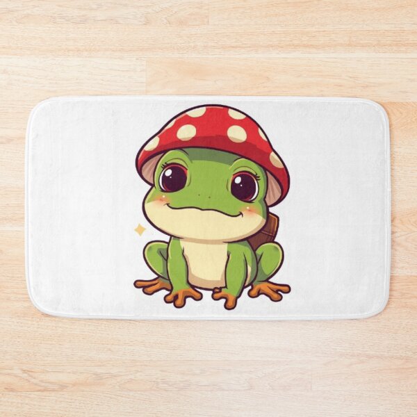 Item preview, Cute Mushroom Frog Kawaii Sticker | Adorable Cottagecore Frog Mascot designed and sold by Stylestickers55.