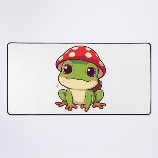 Item preview, Cute Mushroom Frog Kawaii Sticker | Adorable Cottagecore Frog Mascot designed and sold by Stylestickers55.
