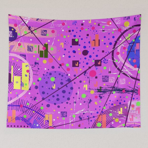 Item preview, Abstract Art: Purple Glitch designed and sold by DanielleGensler.