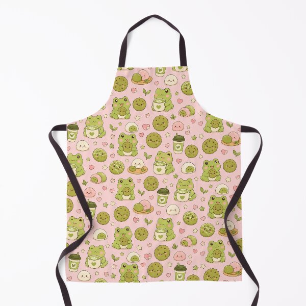 Item preview, Frog Matcha Cookie Kawaii Pattern designed and sold by Soft Berry Studio.