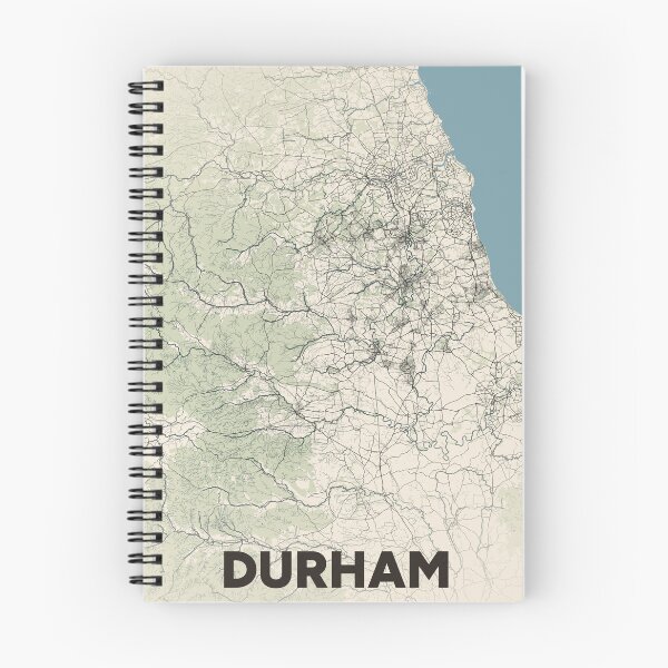 Artikelvorschau, Karte von Durham entworfen und verkauft von MapsNerd.