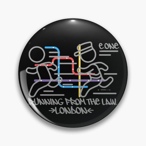 Item preview, Running From The Law — London Underground Dark designed and sold by ENDTOENDSTORE.