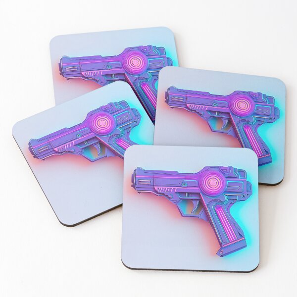 Item preview, Cyberpunk electric purple weapon illustration designed and sold by Checho30.