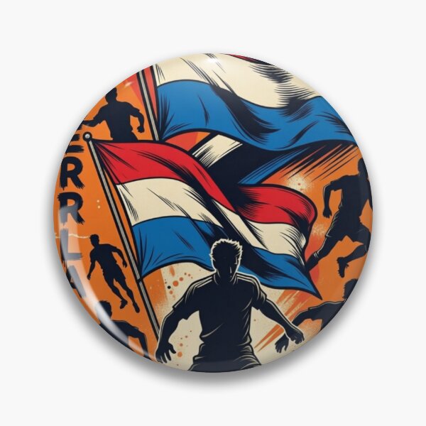 Item preview, Vintage retro Oranje Football Poster  designed and sold by Nexus Space.