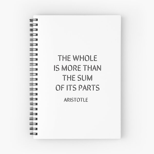 Artikelvorschau, Aristoteles-Zitat – Das Ganze ist mehr als die Summe seiner Teile – griechische Philosophie entworfen und verkauft von Inspirationmotivation.