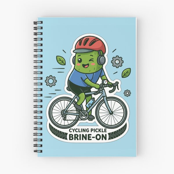 Item preview, Cycling Pickle Cute Kawaii Bike Rider Vacation Food Pun designed and sold by Basma Designs | Funny Shirts, Stickers & Mugs.