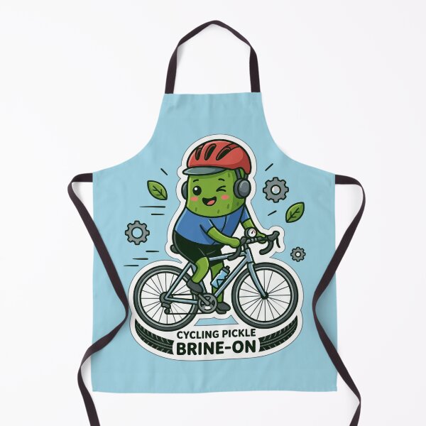 Item preview, Cycling Pickle Cute Kawaii Bike Rider Vacation Food Pun designed and sold by Basma Designs | Funny Shirts, Stickers & Mugs.