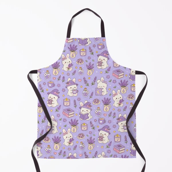 Item preview, Lavender Bunny Cozy Magic Kawaii Pattern designed and sold by Soft Berry Studio.