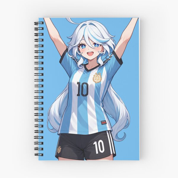 Item preview, Genshin Impact Furina Argentina Soccer Jersey 10 Art designed and sold by Jimakmo.