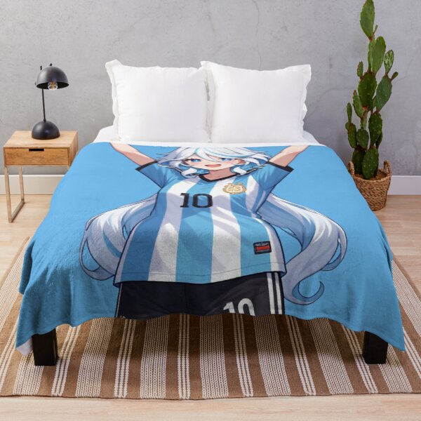 Item preview, Genshin Impact Furina Argentina Soccer Jersey 10 Art designed and sold by Jimakmo.