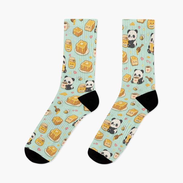Item preview, Panda Honey Toast Kawaii Pattern designed and sold by Soft Berry Studio.