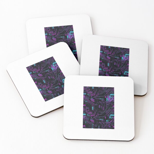 Item preview, Cyberpunk Neon Circuit Pattern designed and sold by Pioneer Spirit Market.