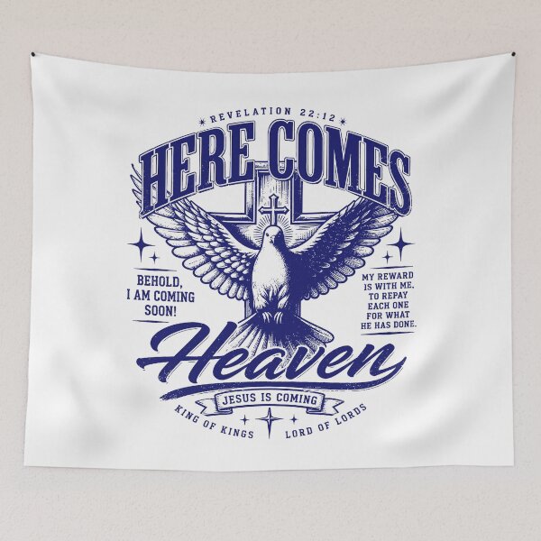 Item preview, Here Comes Heaven  – Jesus Is Coming Revelation 22:12  designed and sold by HB Shirts.