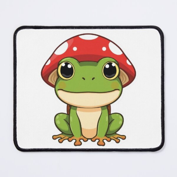 Item preview, Kawaii Mushroom Frog Sticker | Cute Chibi Frog Cottagecore Gift designed and sold by Stylestickers55.