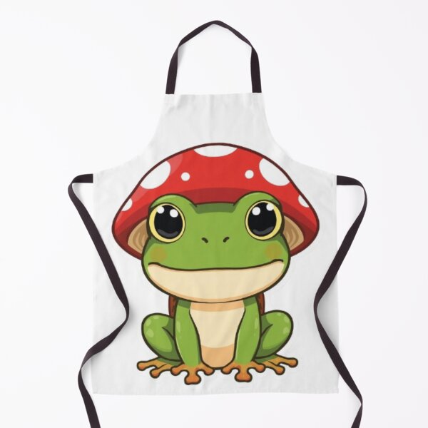Item preview, Kawaii Mushroom Frog Sticker | Cute Chibi Frog Cottagecore Gift designed and sold by Stylestickers55.