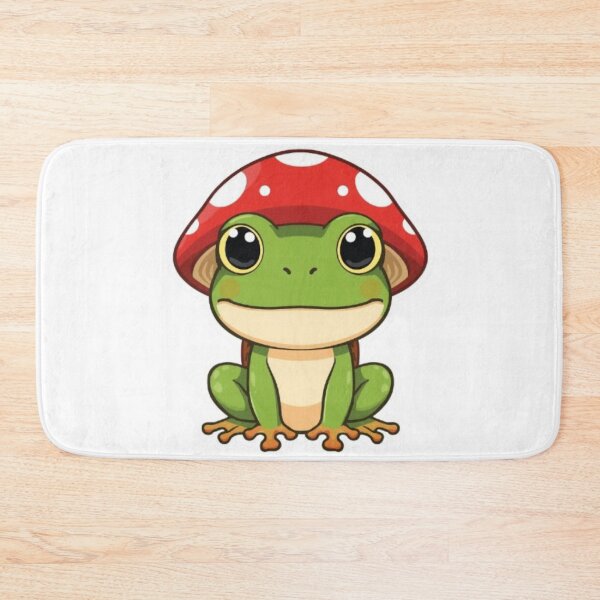Item preview, Kawaii Mushroom Frog Sticker | Cute Chibi Frog Cottagecore Gift designed and sold by Stylestickers55.