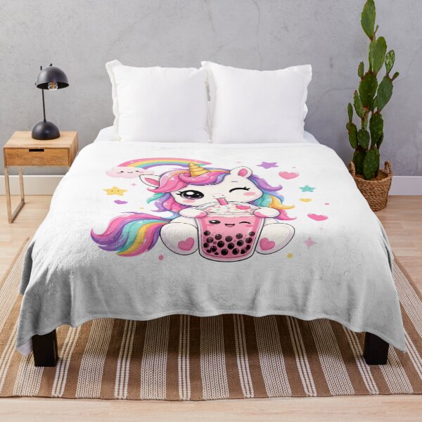 Item preview, Cute Unicorn with Bubble Tea designed and sold by MySthore.