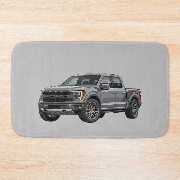 Item preview, Custom Ford F-150 Raptor Lowered Grey Crew Cab Truck Illustration designed and sold by Motorline44.