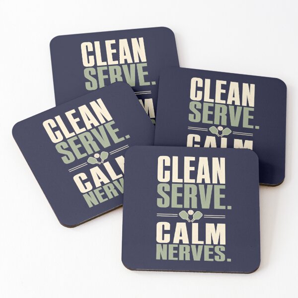 Item preview, Clean Serve Calm Nerves - Pickleball Quote designed and sold by GoverArt.