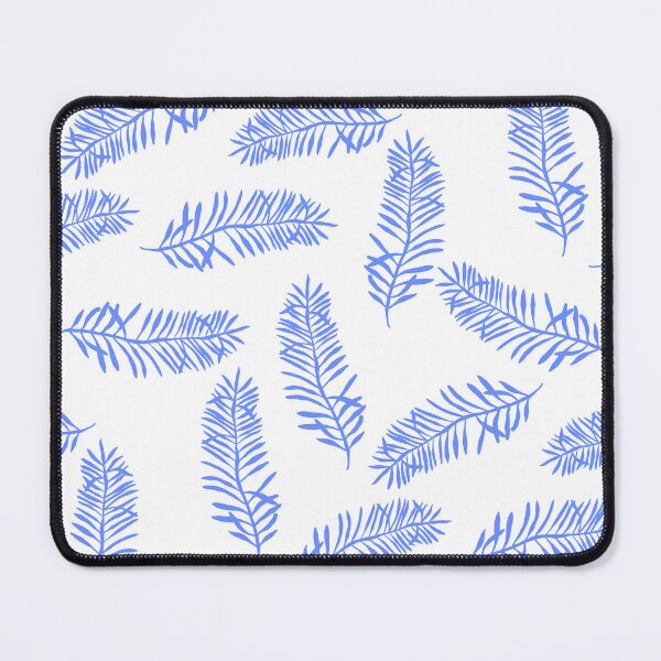 Item preview, Tossed BlueTropical Leaves Pattern designed and sold by altastudio.