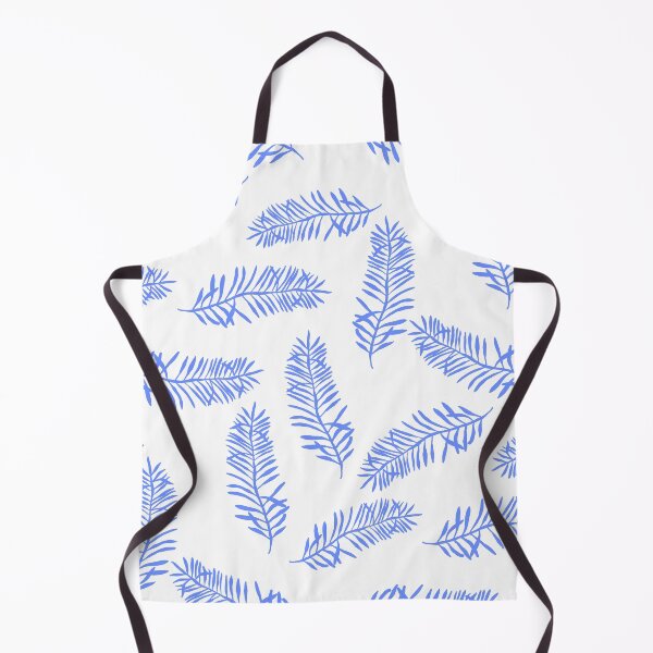 Item preview, Tossed BlueTropical Leaves Pattern designed and sold by altastudio.