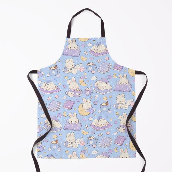 Item preview, Sleepy Bunny Starry Cocoa Kawaii Pattern designed and sold by Soft Berry Studio.