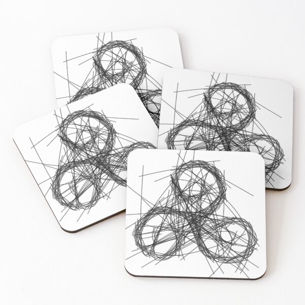 Item preview, Sacred Geometry Triskelion - Minimalist Ink Sketch designed and sold by H Jonas.