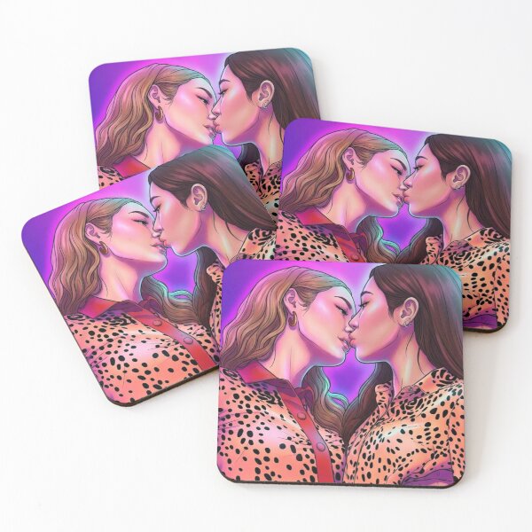 Item preview, Contact Kiss NamtanFilm GL Series Lgbtq+ Sapphic Decor Poster Print Art Comic Saying  designed and sold by Mind Space.