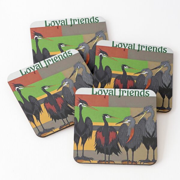 Item preview, Loyal Friends Heron Birds Birdwatching Nature Art designed and sold by BodaZZ.