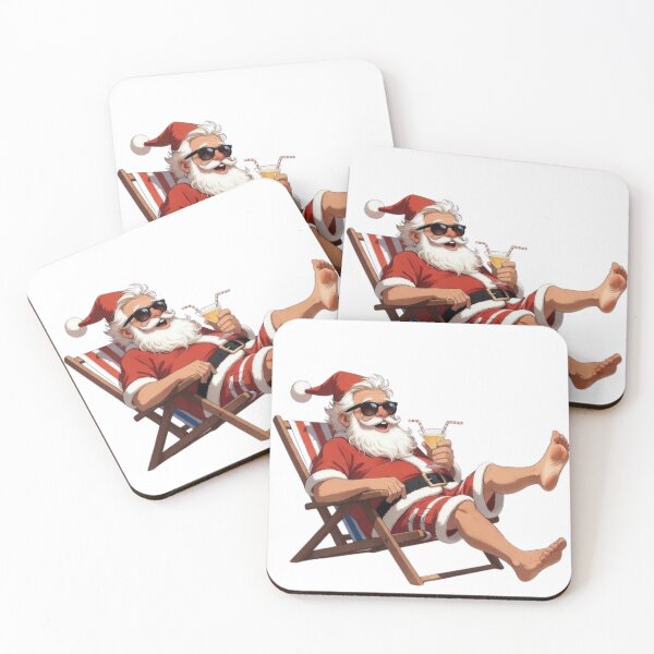 Item preview, Summer Santa Chillin' - Funny Christmas in July Beach Tee designed and sold by CodellCreations.
