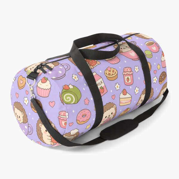 Item preview, Kawaii Hedgehog Strawberry Bakery Pattern designed and sold by Soft Berry Studio.