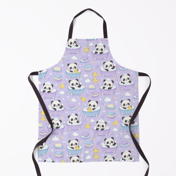 Item preview, Panda Bubble Bath Spa Kawaii Pattern designed and sold by Soft Berry Studio.