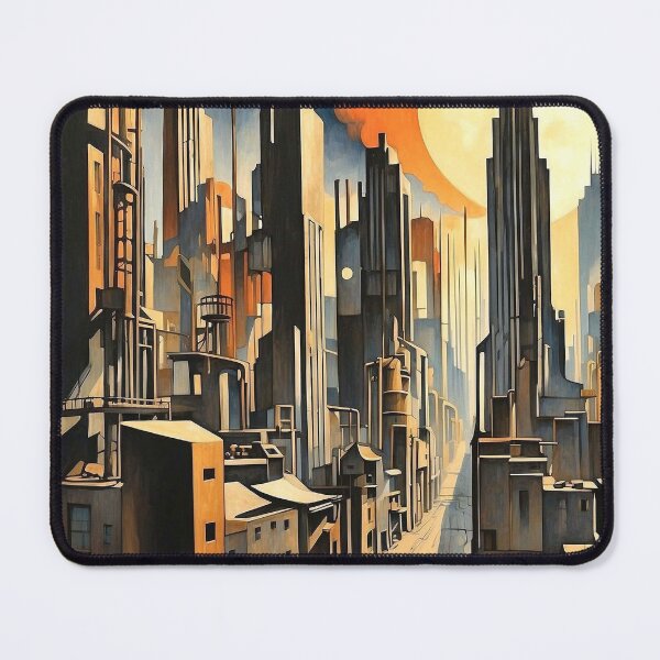 Item preview, Art Deco Cityscape with Golden Sunset designed and sold by semenol.