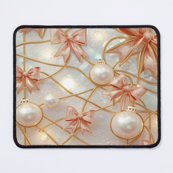 Item preview, Coquette Christmas Bows Elegant Stained Glass designed and sold by BriSher.