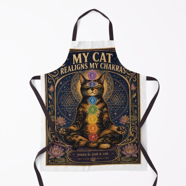 Item preview, Cat Chakra Healing – Tortie Cat Spiritual Meditation Gift designed and sold by Martin's_Design.