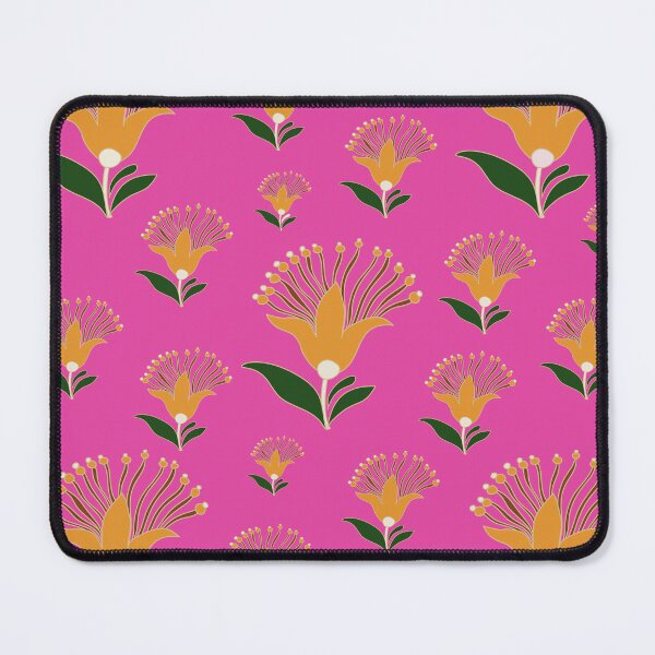 Item preview, Beautiful yellow floral seamless pattern on magenta pink background. designed and sold by AdesignbyG.