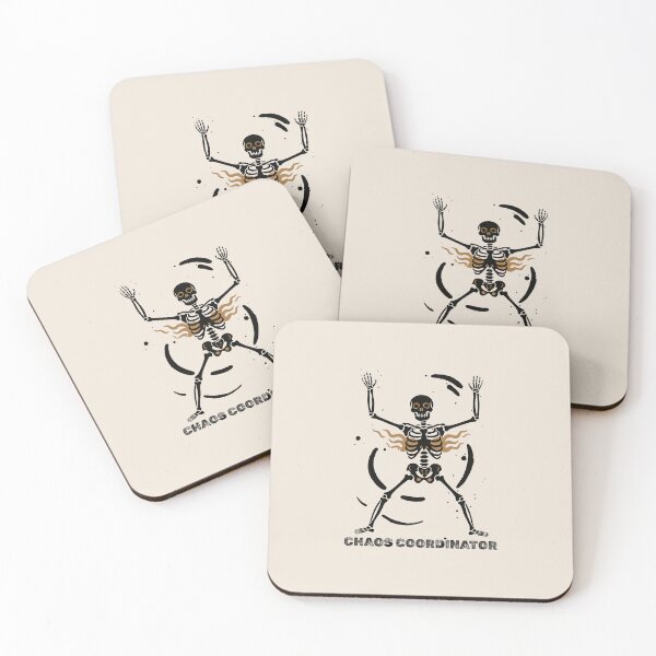 Item preview, "Chaos Coordinator" Funny Stressed Skeleton Mom Teacher Gift designed and sold by Cipher & Soul.