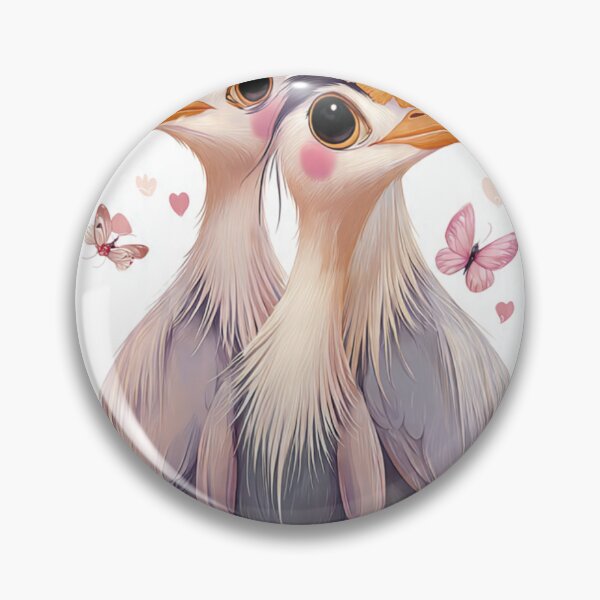 Item preview, Kawaii Heron Birds Cottagecore Loyal Friends Floral Crown designed and sold by BodaZZ.