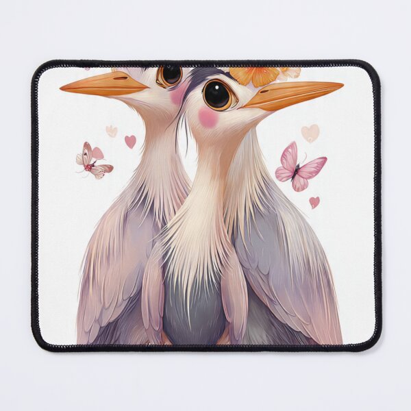 Item preview, Kawaii Heron Birds Cottagecore Loyal Friends Floral Crown designed and sold by BodaZZ.
