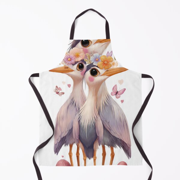 Item preview, Kawaii Heron Birds Cottagecore Loyal Friends Floral Crown designed and sold by BodaZZ.