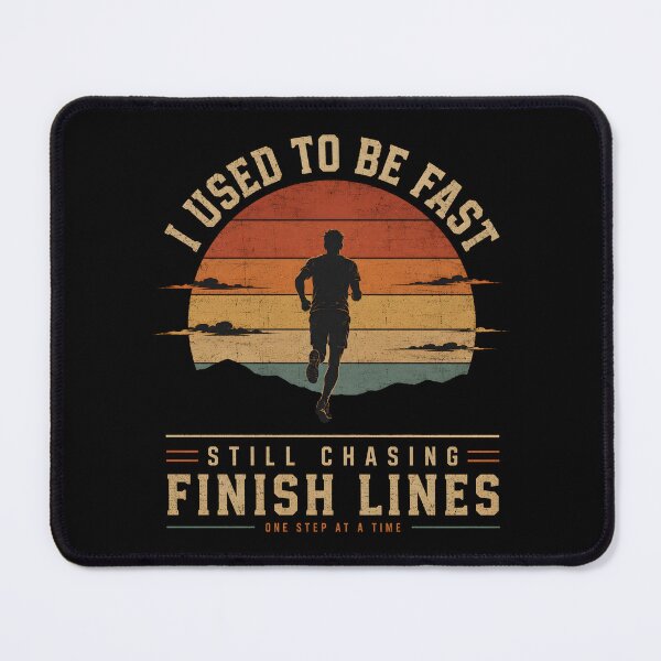 Item preview, I Used to Be Fast Runner | Retro Sunset Running | Vintage Marathon & Trail Running Gift designed and sold by Lina Caro.