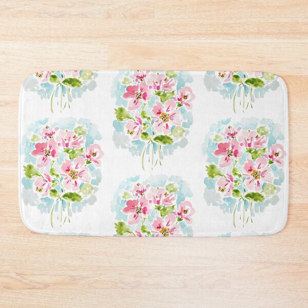 Item preview, Pink WIld Rose Garden Watercolor Florals designed and sold by Jande Summer.