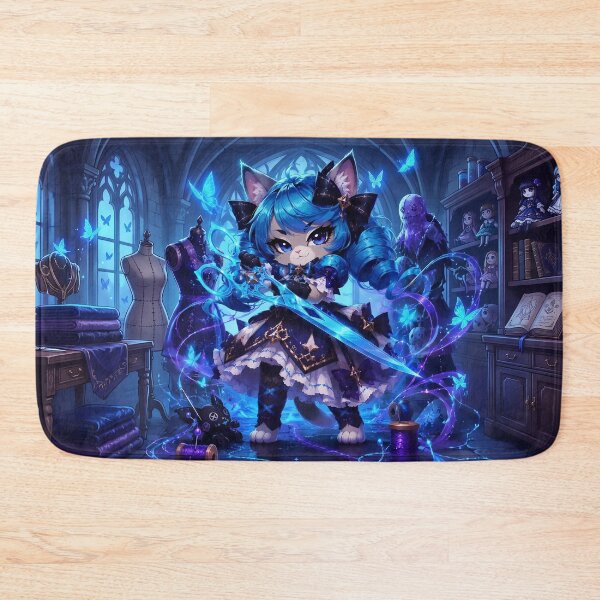 Item preview, Moonlit Stitch Guardian Cat designed and sold by Lunatik Cat.