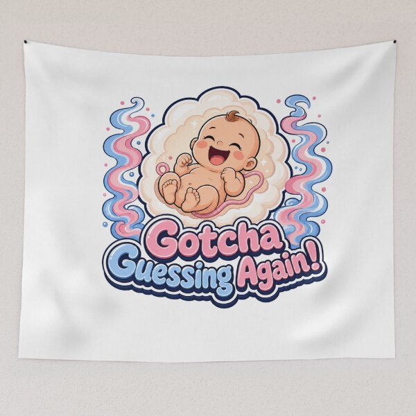 Item preview, Gotcha Guessing Again! Funny Gender Reveal Baby Shower  designed and sold by freshwear design.