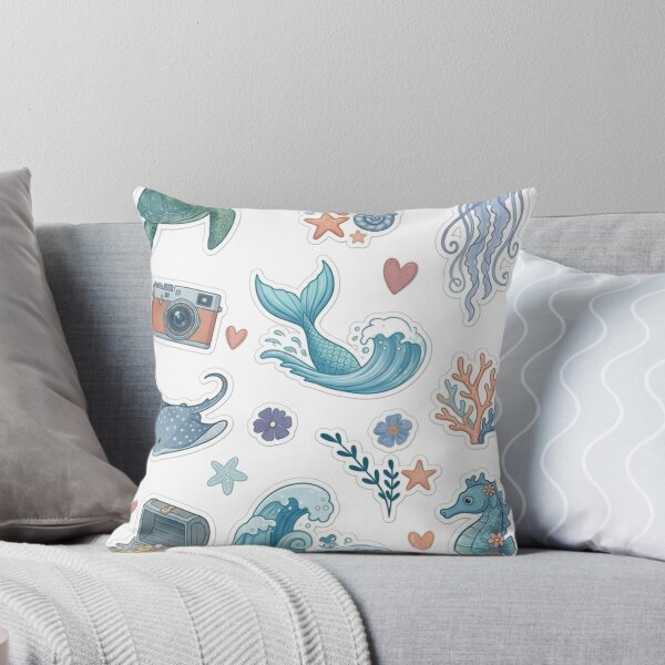 Item preview, Summer Sea Vibes Unique Pattern and Sticker Pack  designed and sold by Mialunaa.