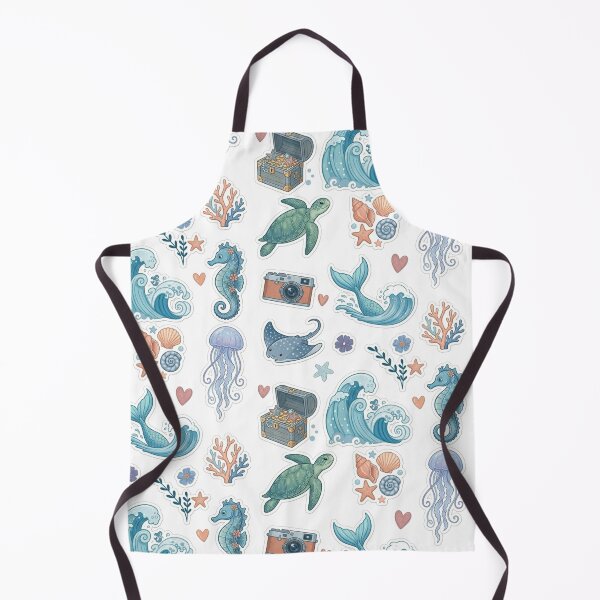 Item preview, Summer Sea Vibes Unique Pattern and Sticker Pack  designed and sold by Mialunaa.