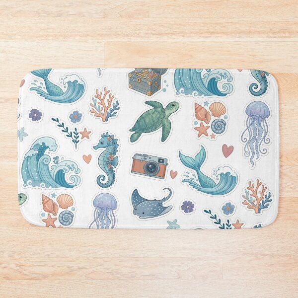 Item preview, Summer Sea Vibes Unique Pattern and Sticker Pack  designed and sold by Mialunaa.
