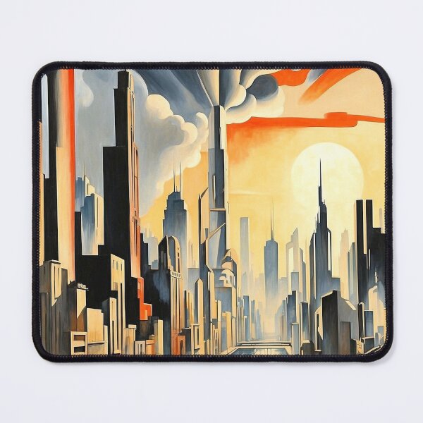 Item preview, Retro Urban Skyline with Dramatic Art Deco Architecture designed and sold by semenol.