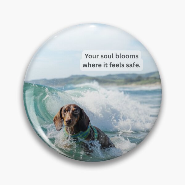 Item preview, Bruno Says... Your Soul Blooms Where It Feels Safe | Mental Health Art Print designed and sold by IndiGLOW4Me.